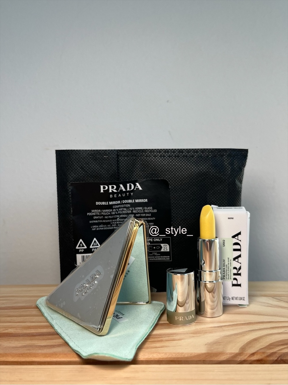 Prada Mirror & Lip Balm Set